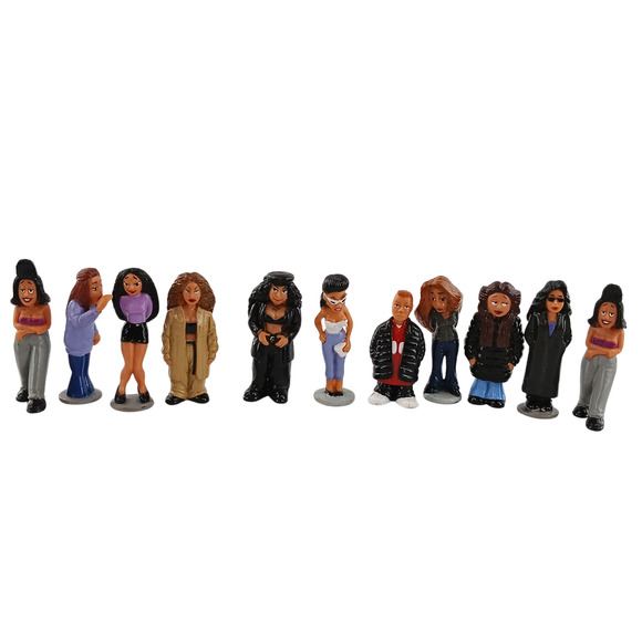 Lot of 11 Homies Figures Homie Girl Chicas Set Vintage Urban Mini Collectibles - Picture 1 of 6